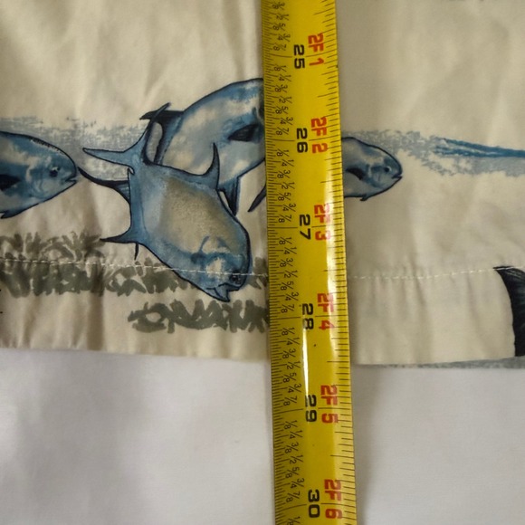 Guy Harvey Mens Button Up Shirt Fish Print Short Sleeve Casual Beach Vacation XL - Picture 11 of 11
